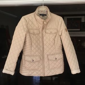 ~TOMMY HILFIGER TAN QUILTED JACKET~